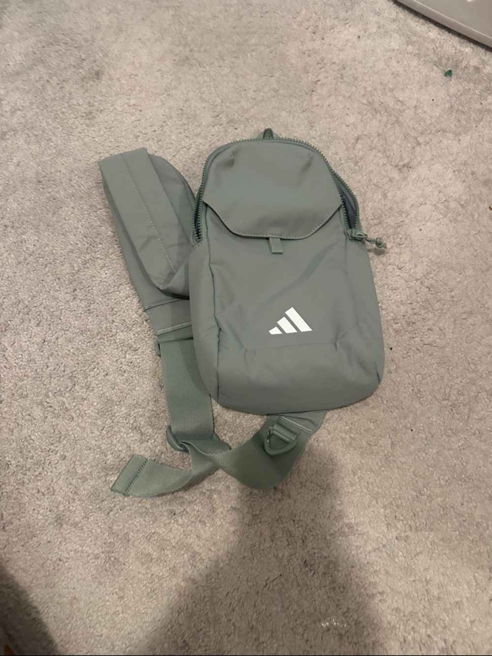 NWOT Adidas Sage Green Sling Bag